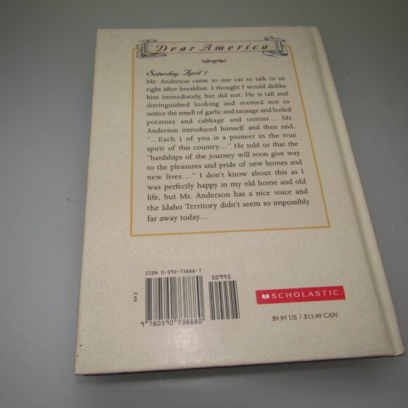 Dear America West to a Land of Plenty Teresa Angelino Viscardi Diary Hardcover - Picture 3 of 3